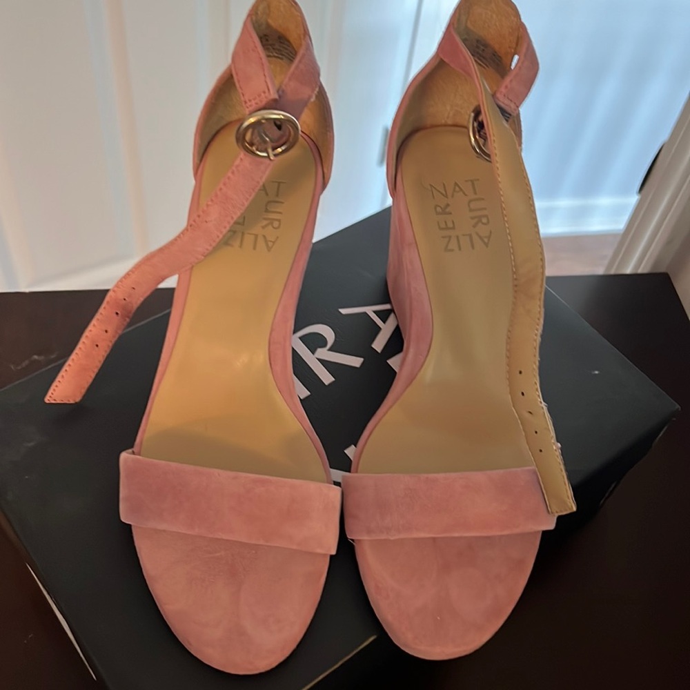 Naturalizer pink wedge sandals